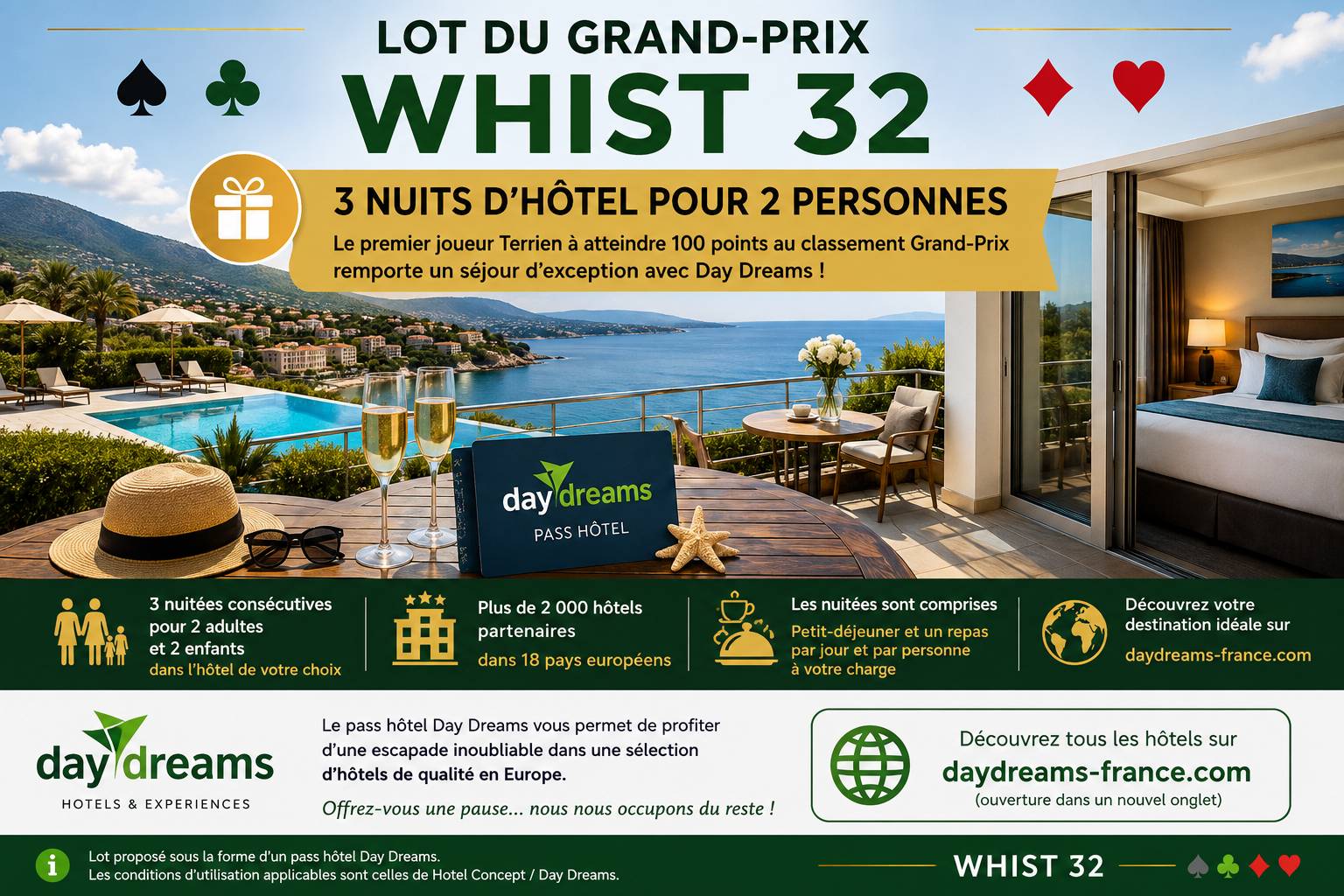 Pass hôtel Day Dreams - 3 nuits d'hôtel